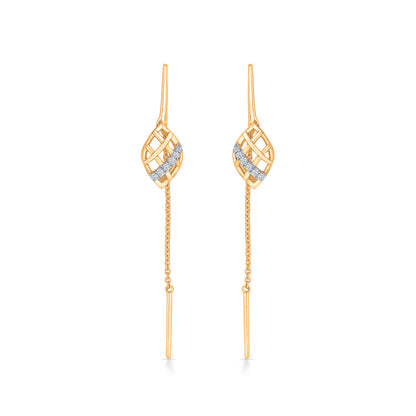 Tropical Touch Gold & Diamond Earring for Women