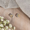 Twilight Clover Gold & Diamond Stud Earring