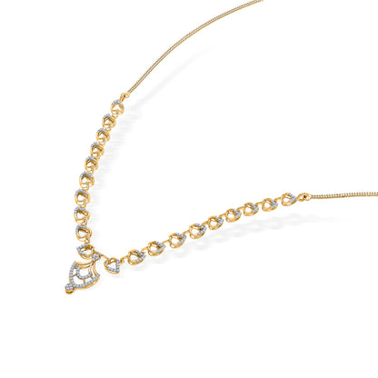 Circle Muse Gold & Diamond Short Necklace