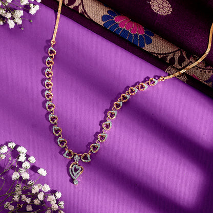 Round Reverie Gold & Diamond Short Necklace