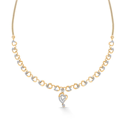 Round Reverie Gold & Diamond Short Necklace