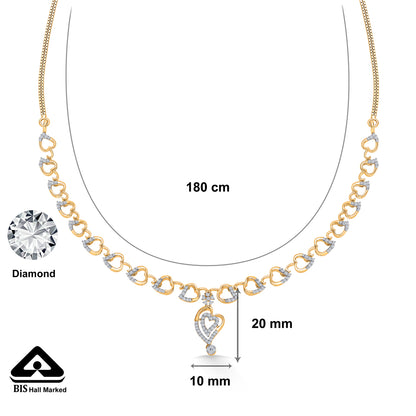 Round Reverie Gold & Diamond Short Necklace