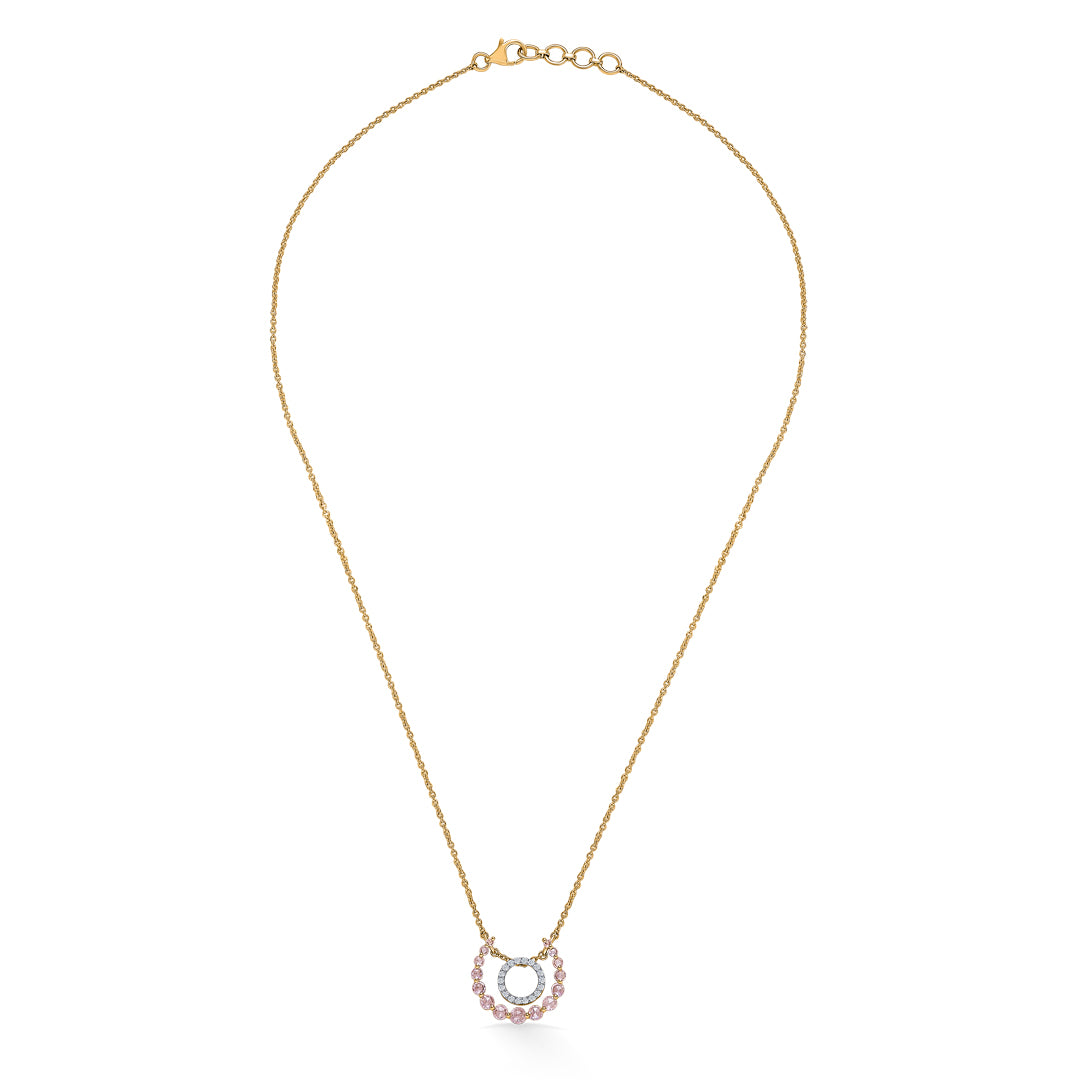 Globes Gold & Diamond Modern Necklace For Women