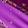 Crescenza Charm Gold & Diamond Modern Necklace