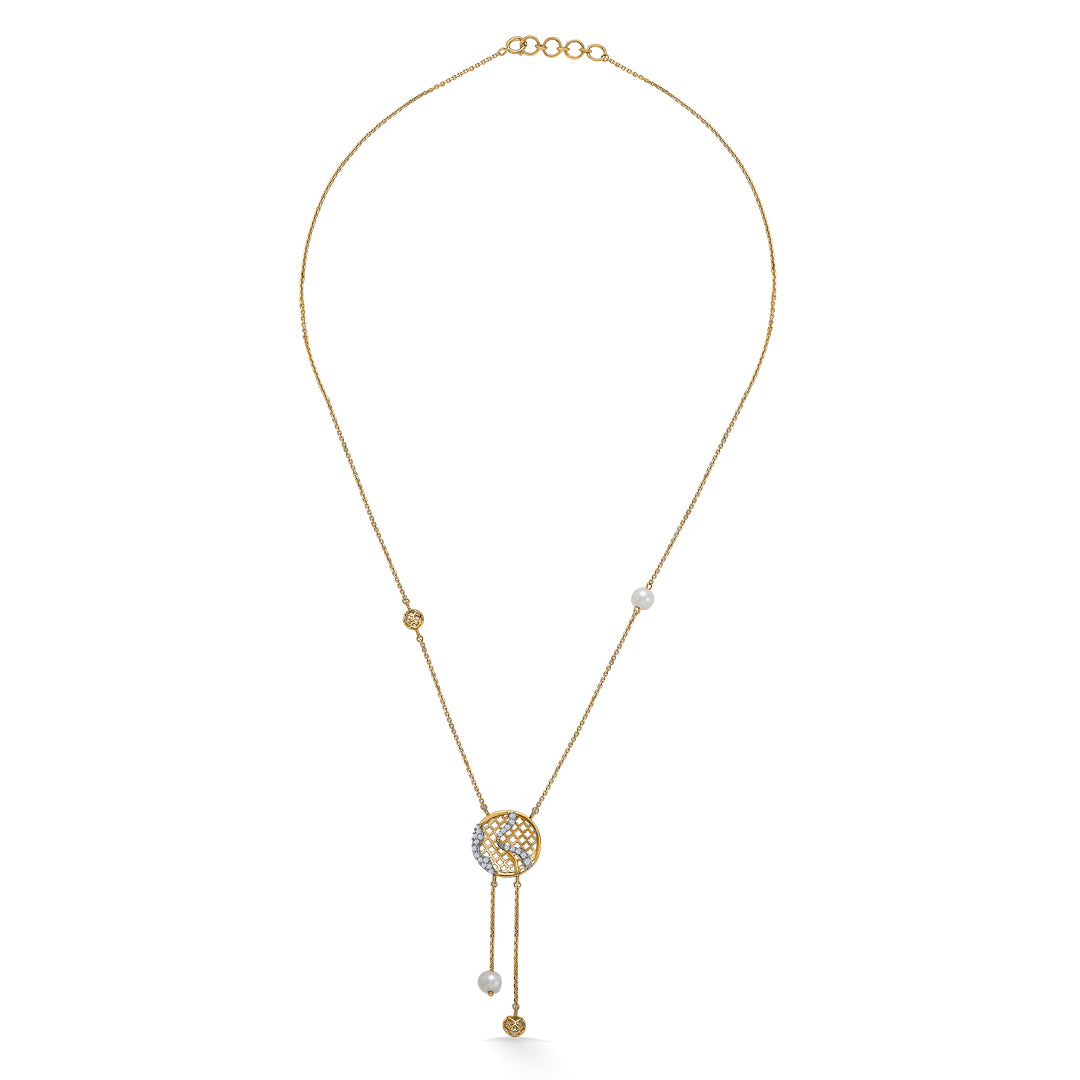 Lux Gold & Diamond Multi Layered Necklace For Women