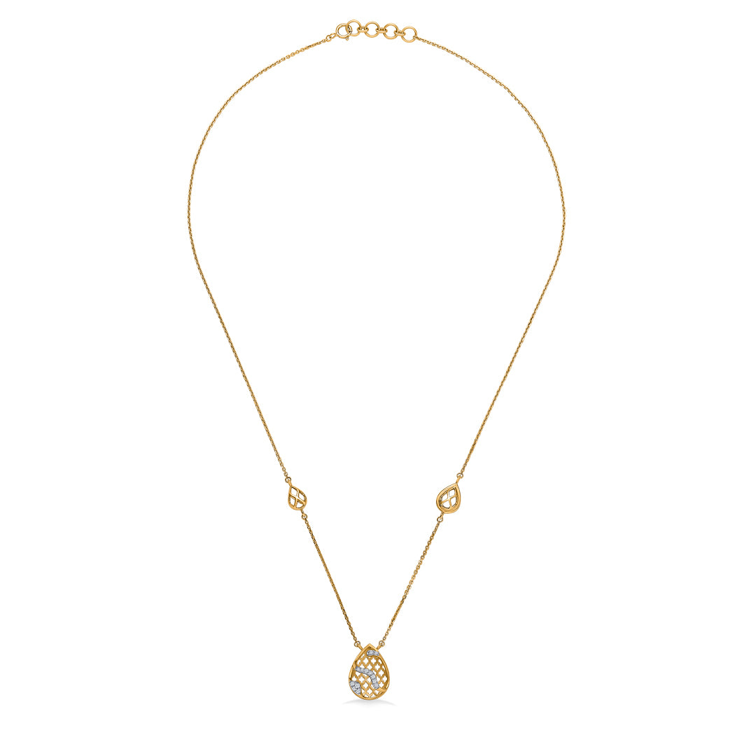 Drop of Dawn Gold & Diamond Modern Mangalsutra