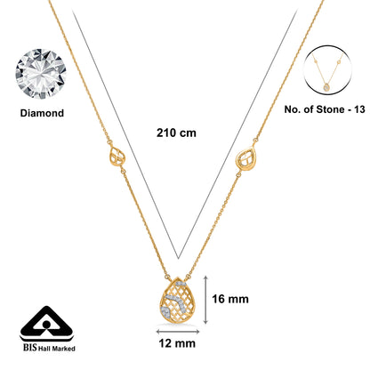 Drop of Dawn Gold & Diamond Modern Mangalsutra