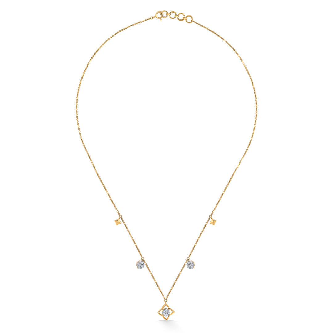 Boundless Shine Gold & Diamond Necklace for Women