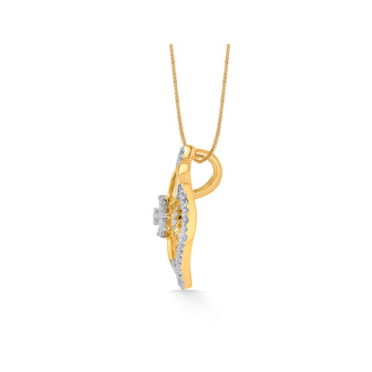 Waves of Grace Gold & Diamond Classic Pendant