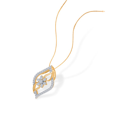 Waves of Grace Gold & Diamond Classic Pendant