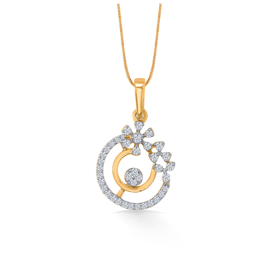 Elysian Fleur Gold & Diamond Classic Pendant