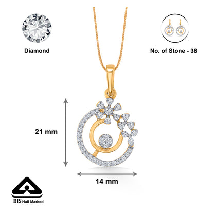 Elysian Fleur Gold & Diamond Classic Pendant