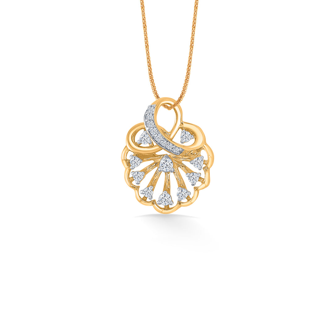 Shella Shine Gold & Diamond Classic Pendant