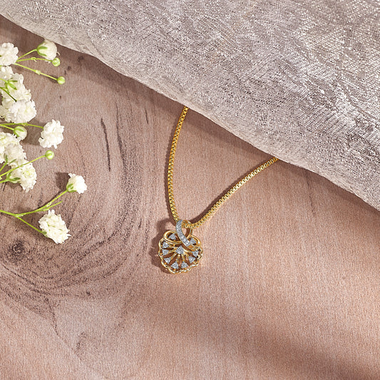 Shella Shine Gold & Diamond Classic Pendant