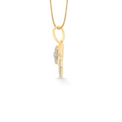 Opal Gold & Diamond Classic Pendant For Women
