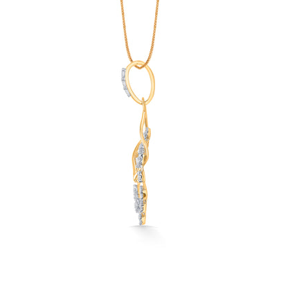 Seraphic Gold & Diamond Casual Pendant For Women