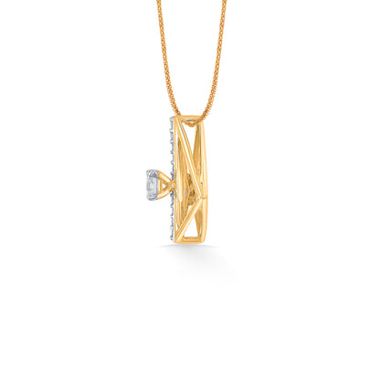 Gilded Frame Gold & Diamond Classic Pendant
