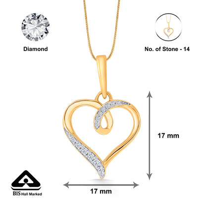 Heart Desire Gold & Diamond Pendant for Women