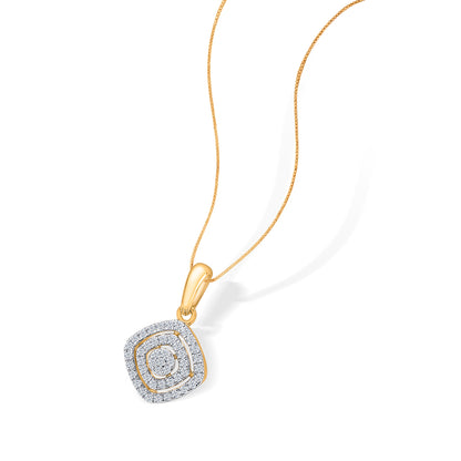 Whispers of Light Gold & Diamond Pendant for Women