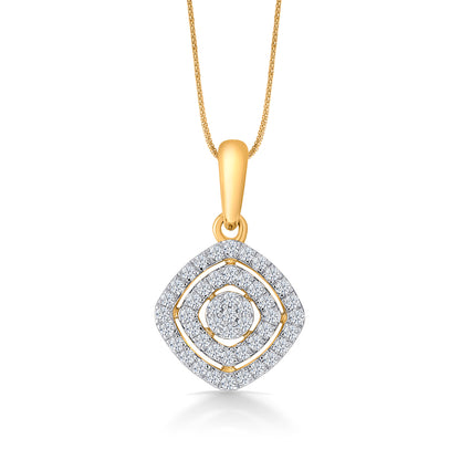 Whispers of Light Gold & Diamond Pendant for Women