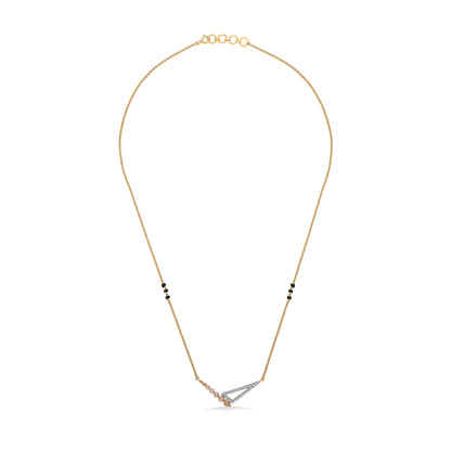 Urban Gold & Diamond Modern Mangalsutra For Women