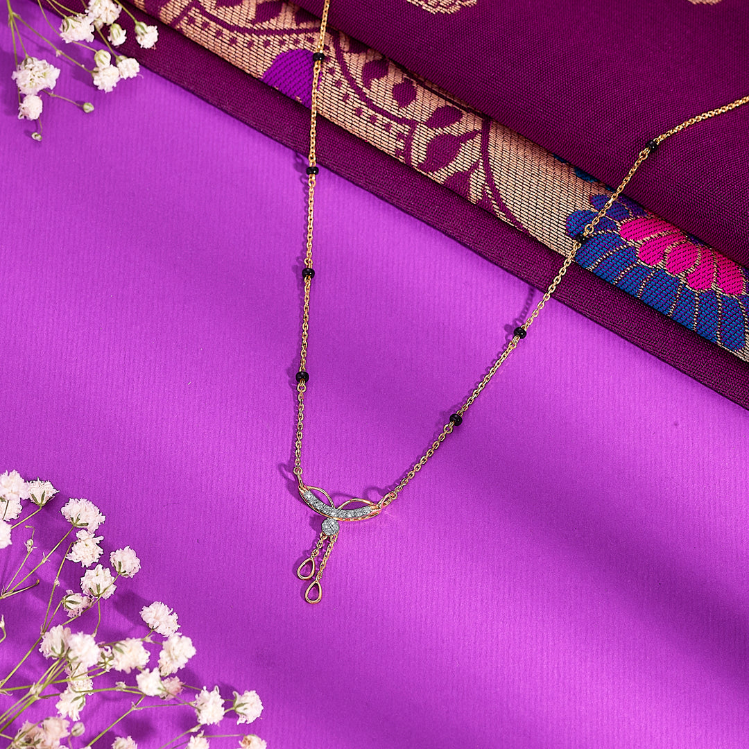 Modern Gold & Diamond Modern Mangalsutra For Women