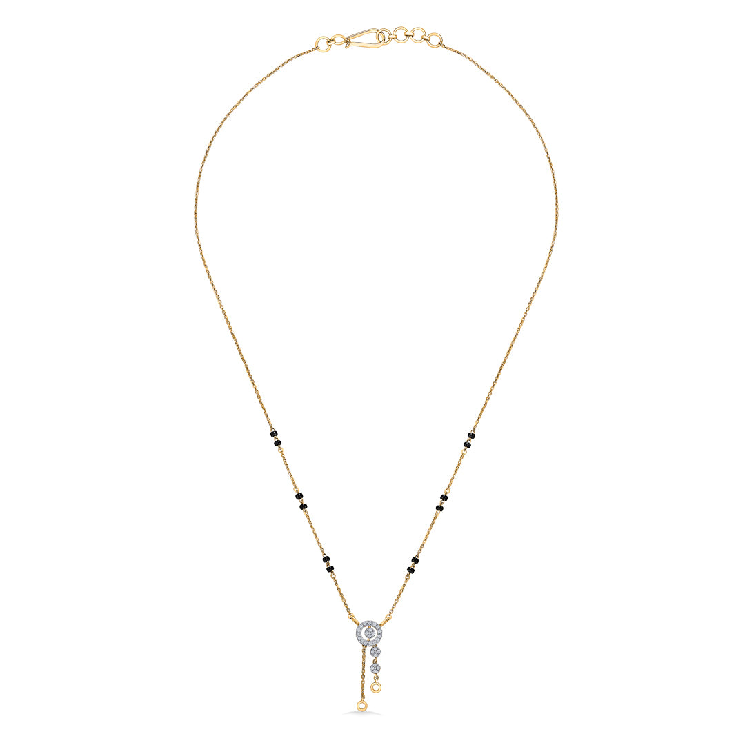 Dhaara Shine Gold & Diamond Modern Mangalsutra