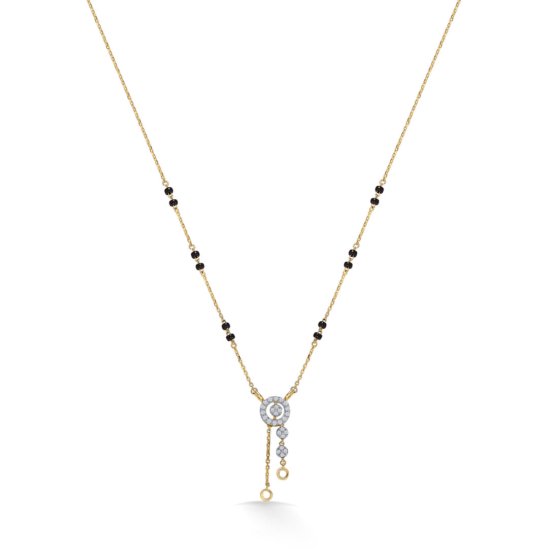 dhaara shine gold & diamond modern mangalsutra