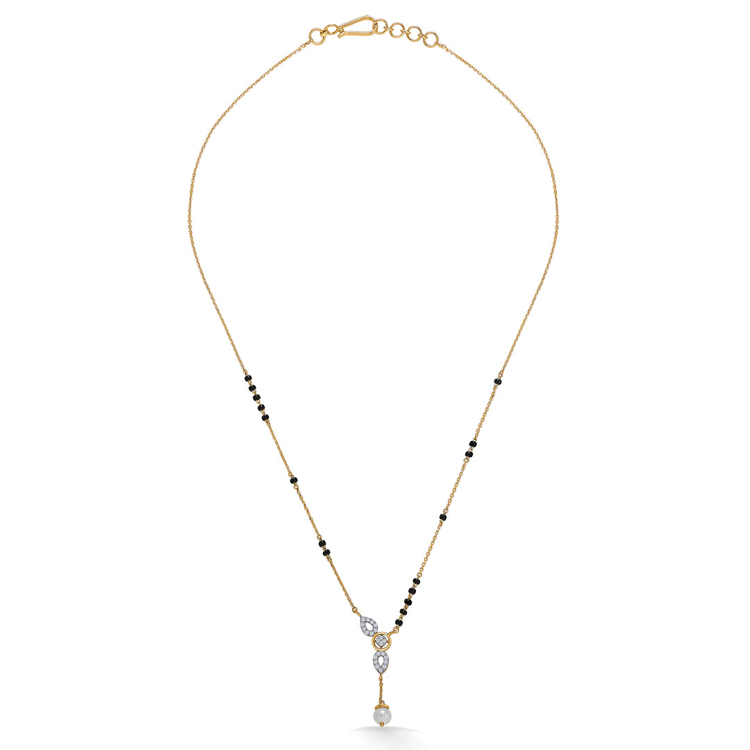 Blessing Gold & Diamond Modern Mangalsutra For Women