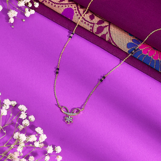 Blossom Bond Gold & Diamond Modern Mangalsutra