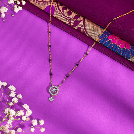Circle of Faith Gold & Diamond Modern Mangalsutra