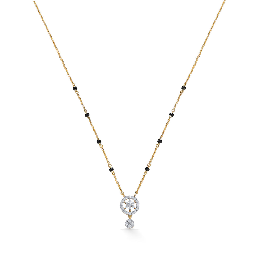 circle of faith gold & diamond modern mangalsutra