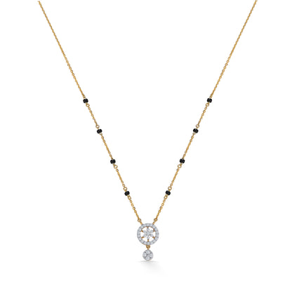 Circle of Faith Gold & Diamond Modern Mangalsutra