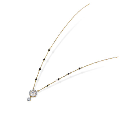 Circle of Faith Gold & Diamond Modern Mangalsutra