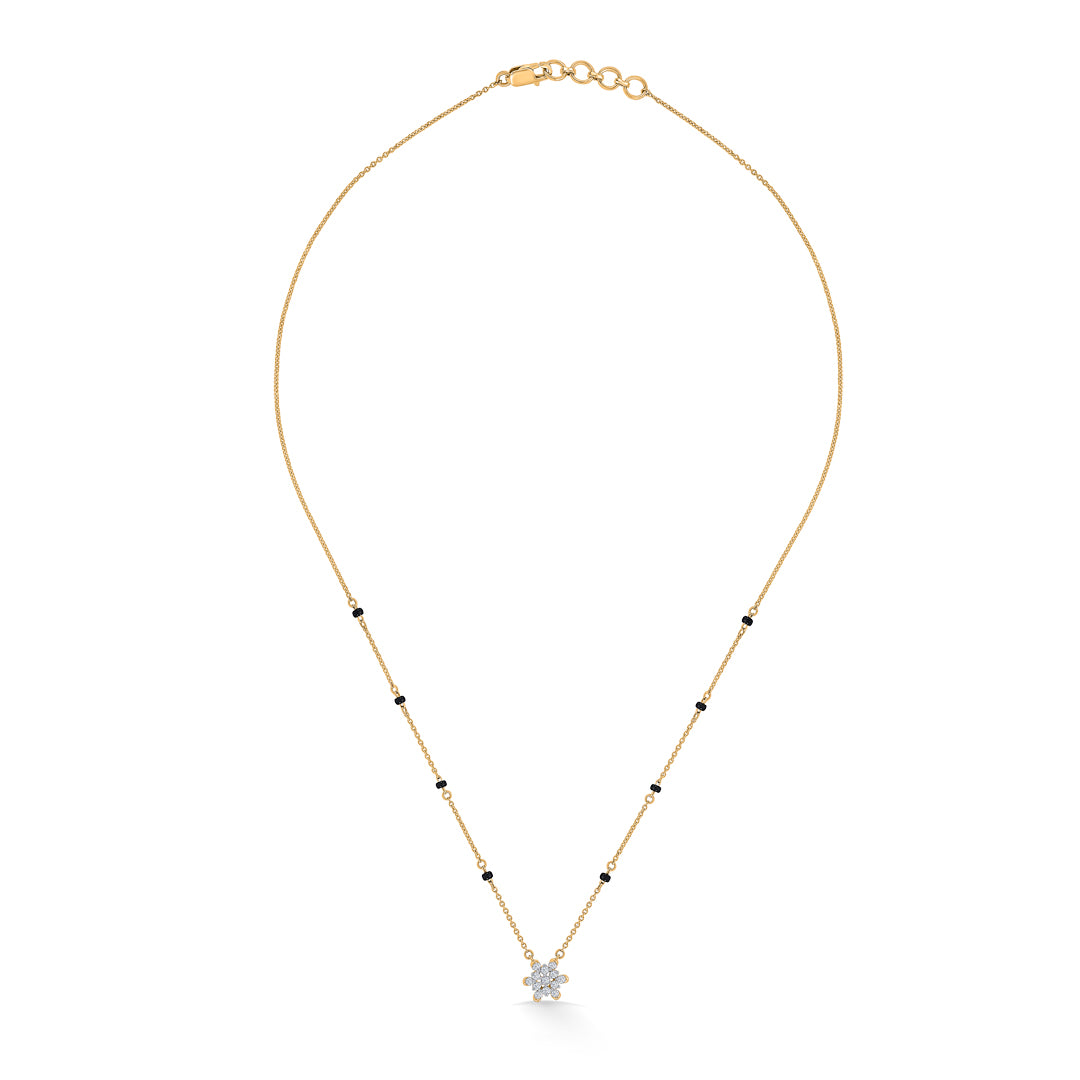 Cosmic Connection Gold & Diamond Modern Mangalsutra for Women