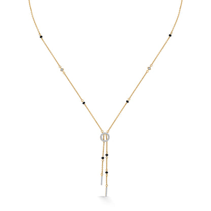 Whimsical String Gold & Diamond Modern Mangalsutra for Women