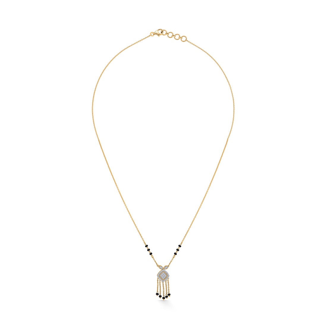 Amoura Charm Gold & Diamond Modern Mangalsutra for Women