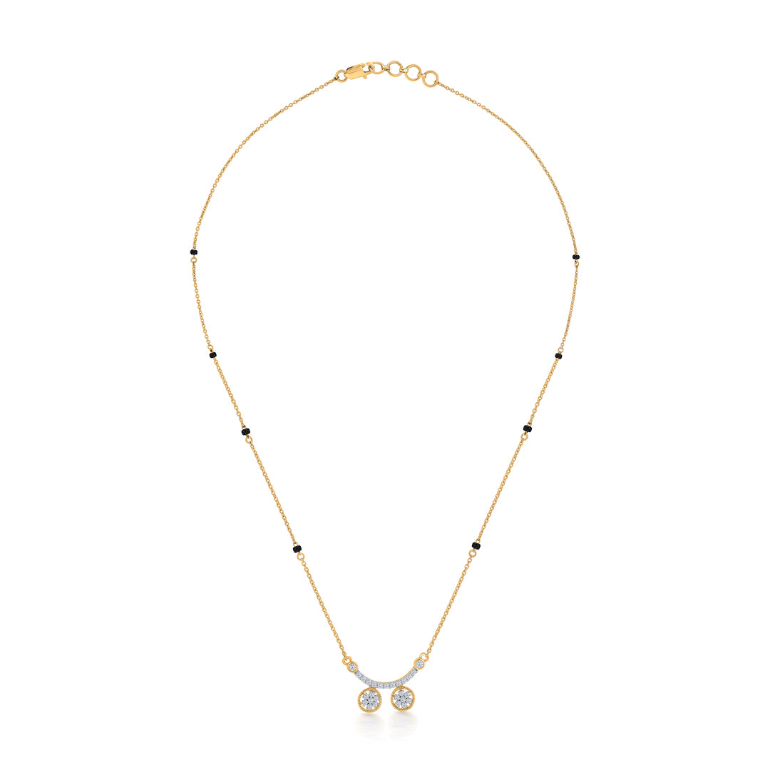 celestial wati gold & diamond modern mangalsutra for women