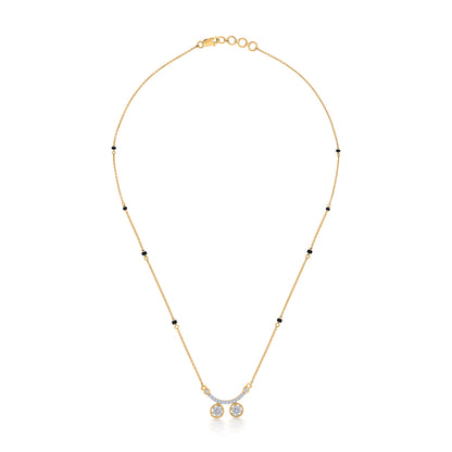 Celestial Wati Gold & Diamond Modern Mangalsutra for Women