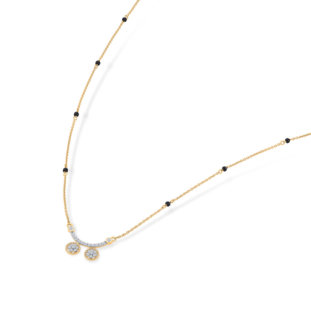 celestial wati gold & diamond modern mangalsutra for women