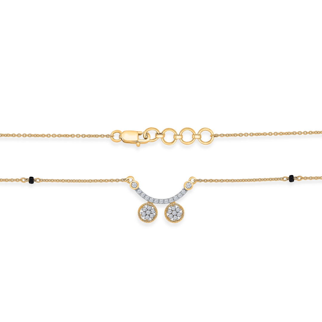 celestial wati gold & diamond modern mangalsutra for women