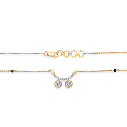 Celestial Wati Gold & Diamond Modern Mangalsutra for Women