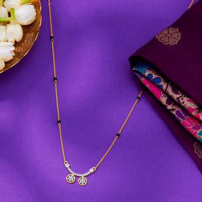 Celestial Wati Gold & Diamond Modern Mangalsutra for Women
