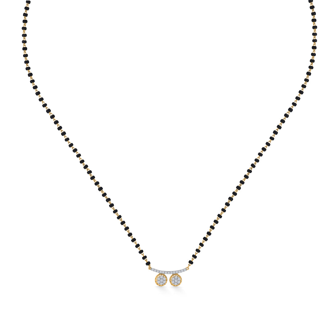 regal wati gold & diamond modern mangalsutra for women