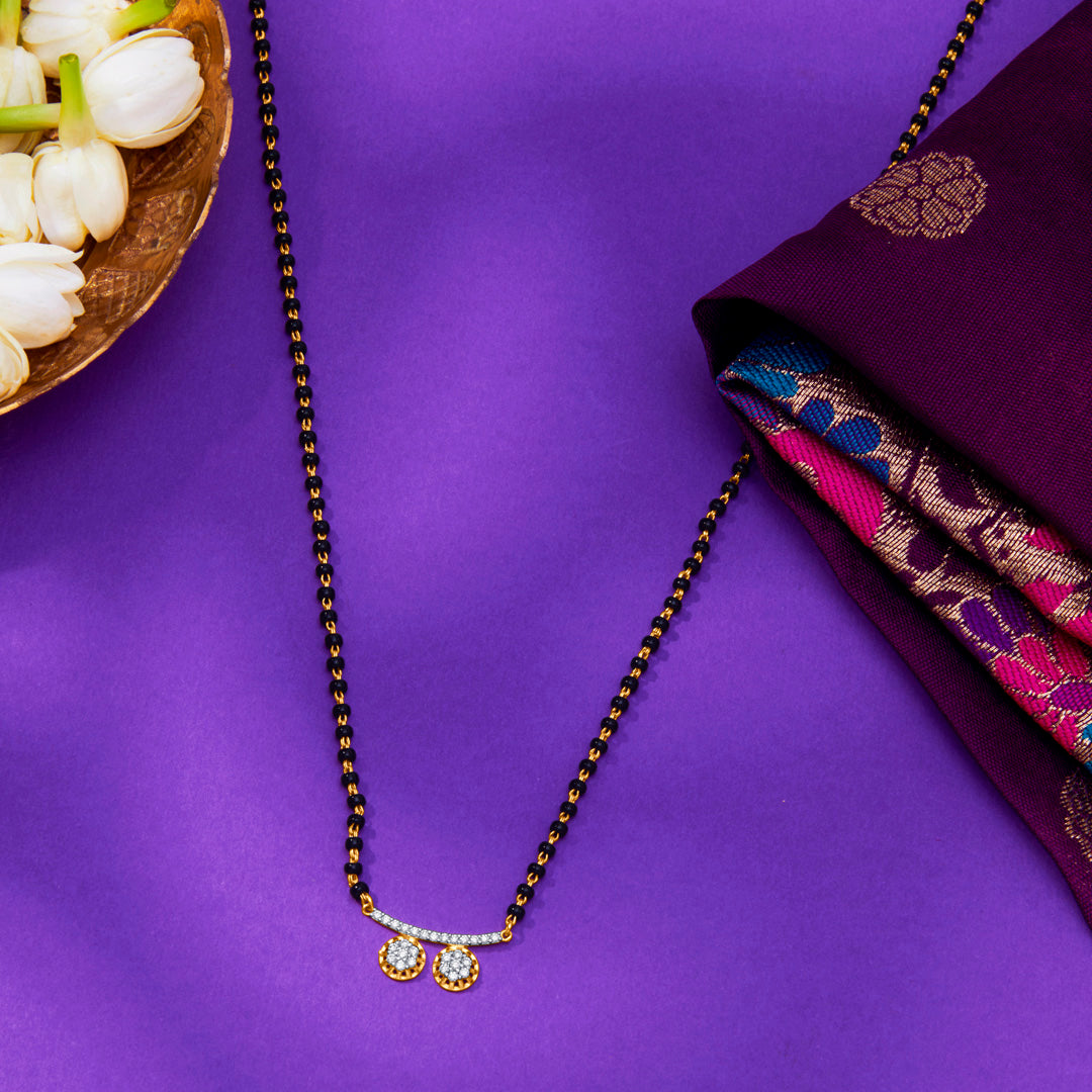 Regal Wati Gold & Diamond Modern Mangalsutra for Women
