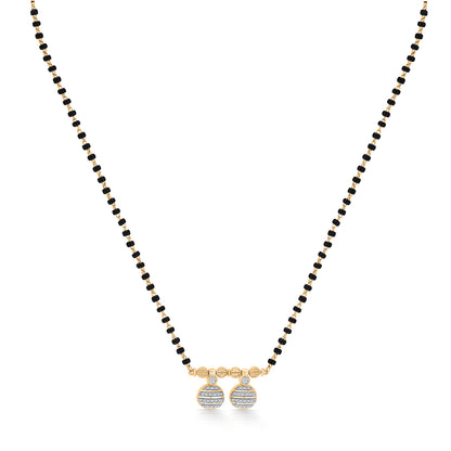 Wati Elegance Gold & Diamond Modern Mangalsutra for Women