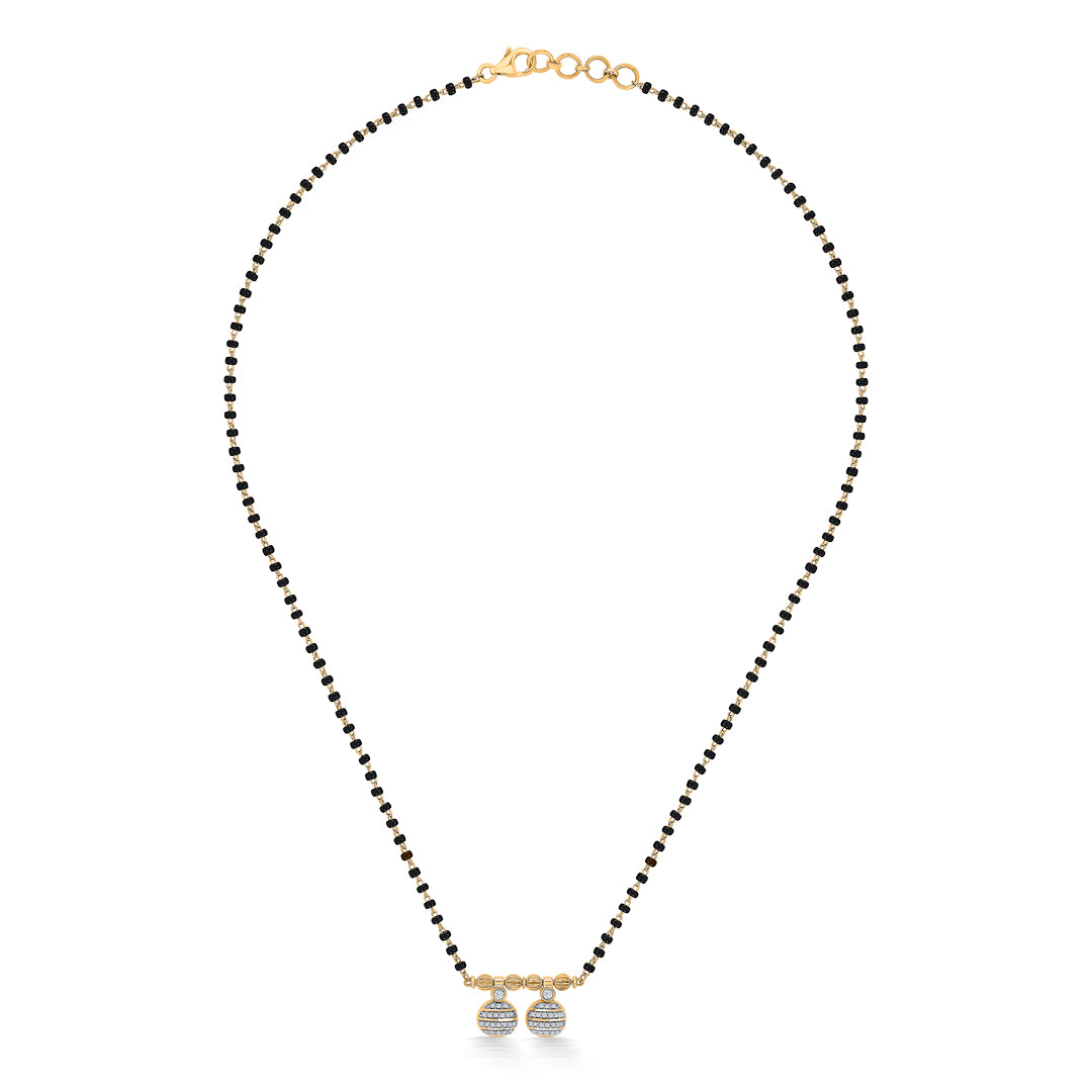 Wati Elegance Gold & Diamond Modern Mangalsutra for Women