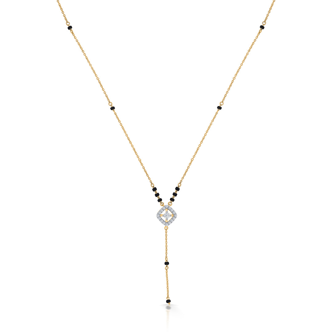 urban knot gold & diamond modern mangalsutra for women