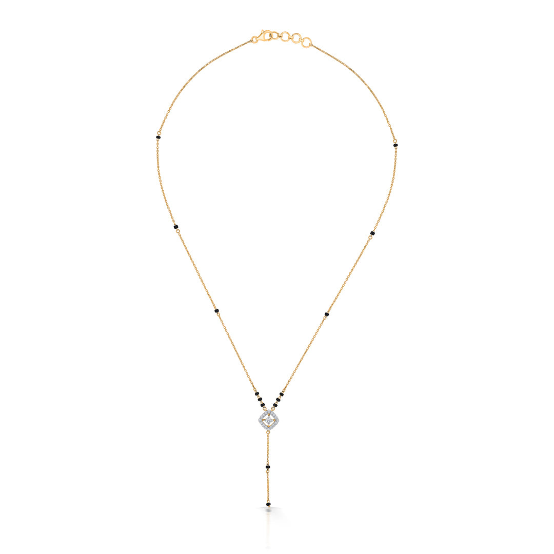 Urban Knot Gold & Diamond Modern Mangalsutra for Women