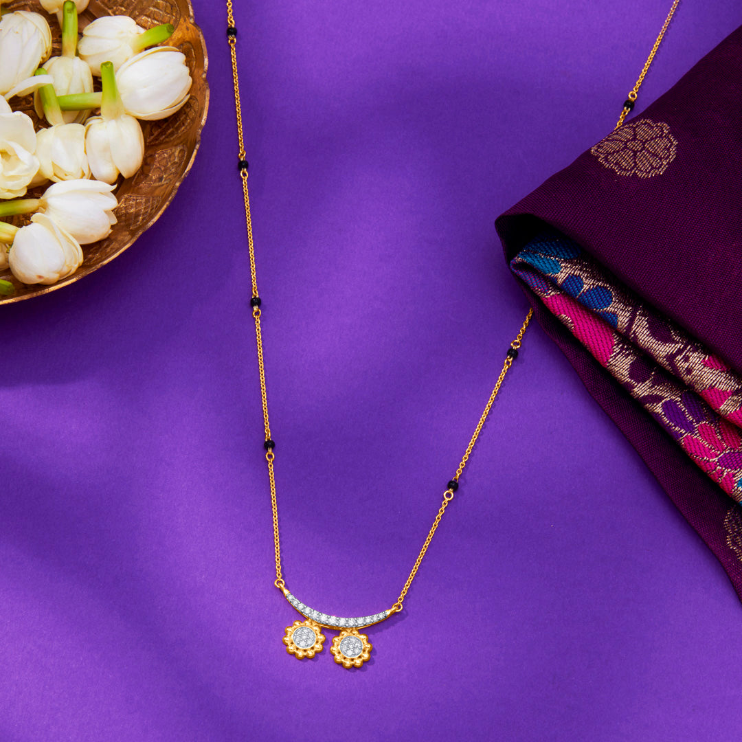 Heritage Wati Gold & Diamond Modern Mangalsutra for Women
